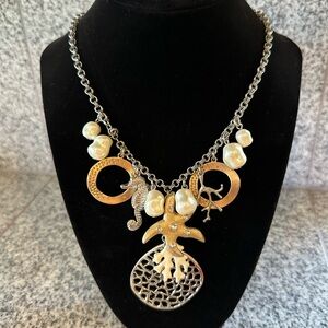 Chico’s Beach Sea Charms Statement Necklace